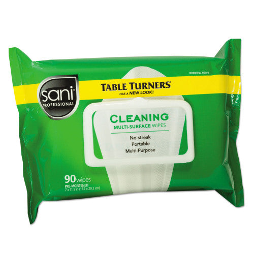 Sani Multi-Surface Cleaning Wipes, 1-Ply, 11.5 x 7, Fresh Scent, White, 90 Wipes/Pack, 12 Packs/Carton (A580FW)
