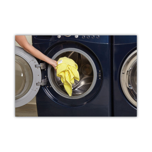Boardwalk Microfiber Cleaning Cloths, 16 x 16, Yellow, 24/Pack (BWK16YELCLOTHV2)