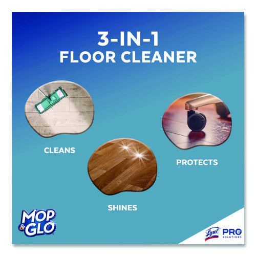 Professional Mop & Glo Ready to Use Multi-Surface Floor Cleaner, Fresh Citrus Scent, 64 oz Bottle, 6/Carton (74297CT)
