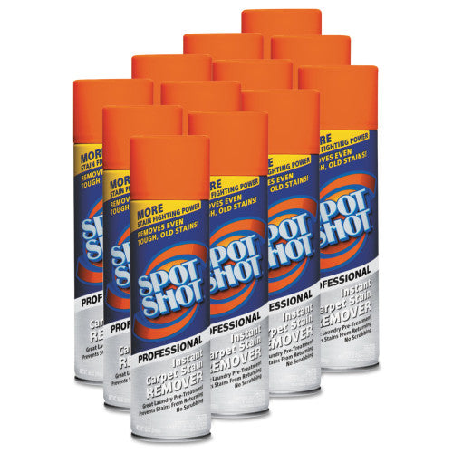 WD-40 Spot Shot Professional Instant Carpet Stain Remover, 18 oz Aerosol Spray, 12/Carton (009934)