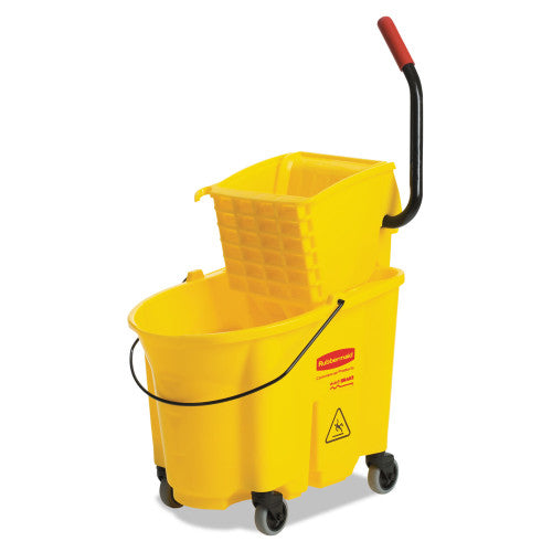 AbilityOne-SKILCRAFT, Combination Wet Mop Bucket and Wringer, 35 qt, Yellow