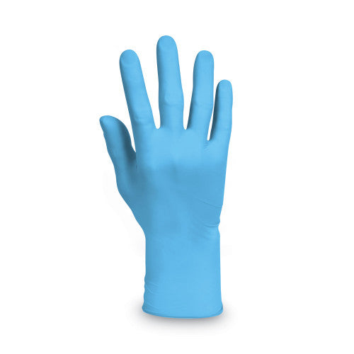 KleenGuard G10 Comfort Plus Blue Nitrile Gloves, Light Blue, 100/Box