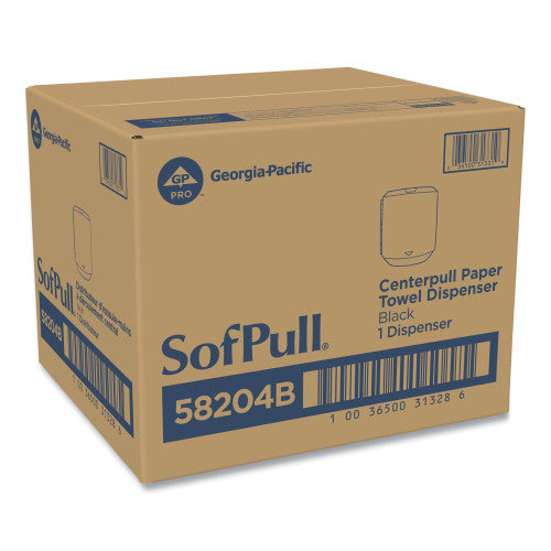 Georgia Pacific Professional SofPull CenterPull Hand Towel Dispenser, 9.63 x 8.88 x 10.94, Black