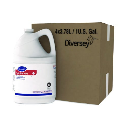 Diversey Spitfire Power Cleaner, Fresh Pine Scent, 3.78 L Container, 4/Carton