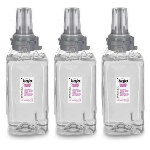GOJO Antibacterial Foam Hand Wash Refill, For ADX-12 Dispenser, Plum Scent, 1,250 mL, 3/Carton (881203CT)