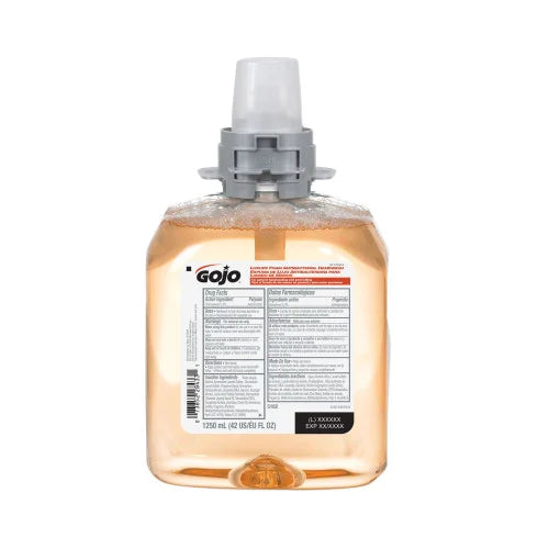GOJO Luxury Foam Antibacterial Handwash Refill, Fresh Fruit Scent, 1,250 mL, 4/Carton (516204CT)