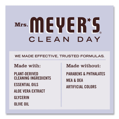 Mrs. Meyer's Clean Day Liquid Hand Soap Refill, Lavender Scent, 33 oz, 6/Carton (651318)