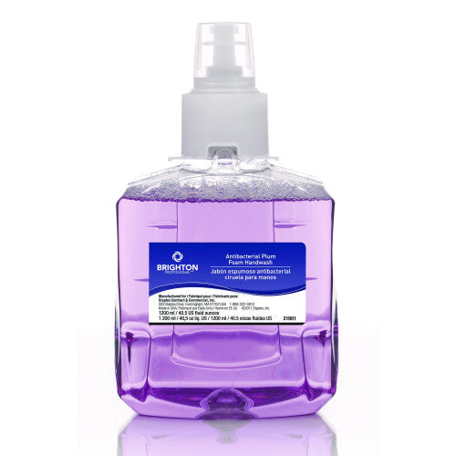Brighton Professional LTX-12 Antibacterial Hand Soap Refill, Plum Scent, 1,200 mL, 2/Carton (375326)
