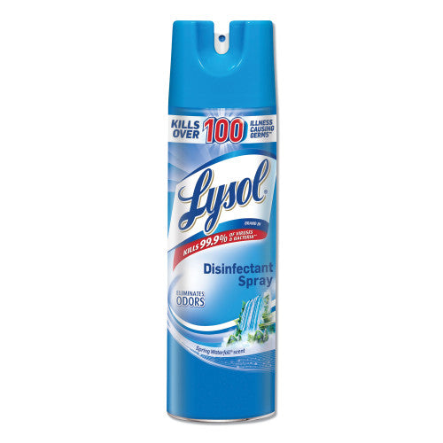 LYSOL Brand Disinfectant Spray, Spring Waterfall Scent, 19 oz Aerosol Spray 12/Carton (79326CT)