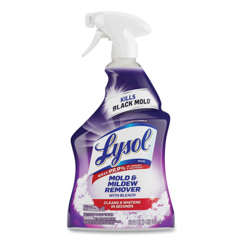 LYSOL Brand Mold and Mildew Remover with Bleach, 32 oz Spray Bottle, 12/Carton (78915)