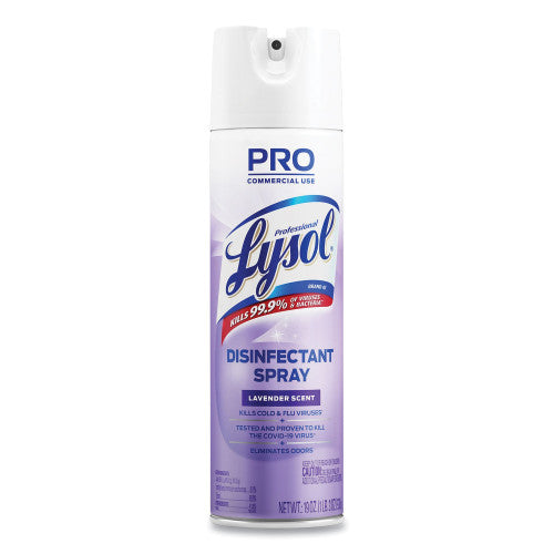 Lysol Disinfectant Spray, Lavender, 19 oz Aerosol Spray, 12/Carton (89097CT)