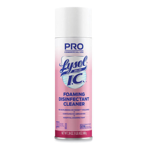 Lysol Foaming Disinfectant Cleaner, 24 oz Aerosol Spray, 12/Carton (95524CT)