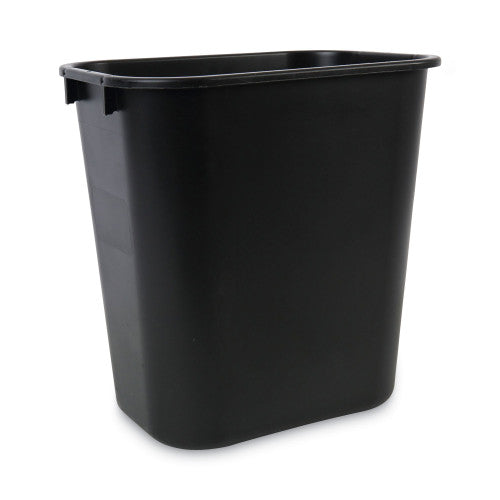Boardwalk Soft-Sided Wastebasket, 14 qt, Plastic, Black (BWK14QTWBBLA)