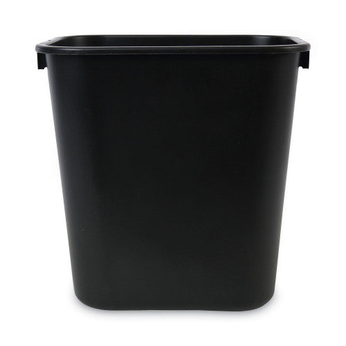 Boardwalk Soft-Sided Wastebasket, 14 qt, Plastic, Black (BWK14QTWBBLA)