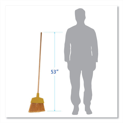 Boardwalk Angler Broom, 53" Handle, Yellow (BWK932AEA)