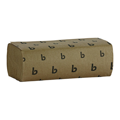 Boardwalk® Multifold Paper Towels, 1-Ply, Natural, 250 Towels, 16 Packs (BWK6202