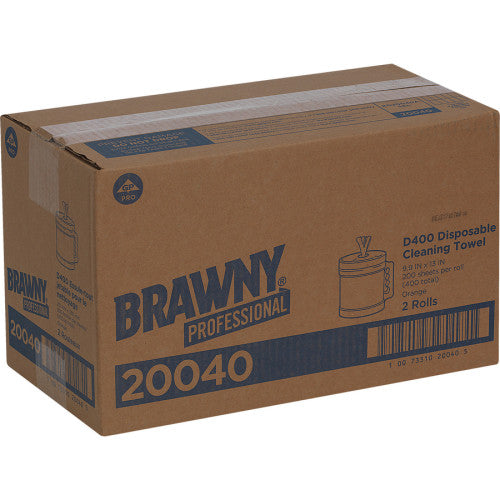 Brawny® Professional D400 Disposable Cleaning Towels With Bucket (20040)