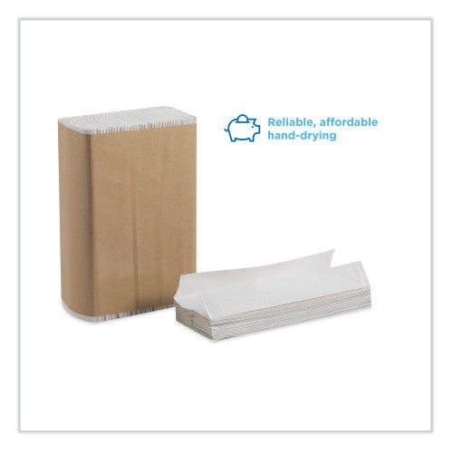 Georgia Pacific Professional Pacific Blue Basic C-Fold Paper Towels, 1-Ply, 10.1 x 13.2, White, 240/Pack, 10 Packs/Carton (20603)