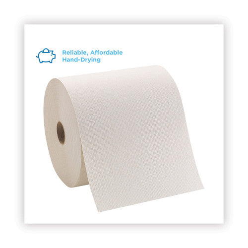 Georgia Pacific Professional Pacific Blue Basic Nonperforated Paper Towels, 1-Ply, 7.78 x 800 ft, Brown, 6 Rolls/Carton (26301)