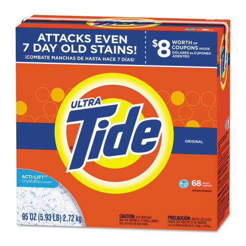 Tide Powder Laundry Detergent, HE, 95 oz, Original (84997)