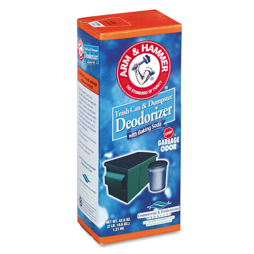 Arm & Hammer Trash Can and Dumpster Deodorizer, Sprinkle Top, Original, 42.6 oz Powder (3320084116)