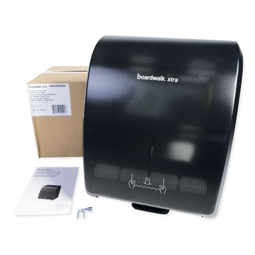 Boardwalk Xtra Mechanical Hands-Free Towel Dispenser, 12.31 x 9.31 x 15.94, Black