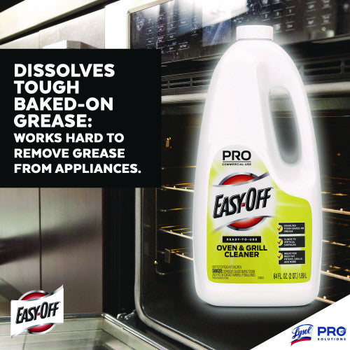 EASY-OFF Ready-to-Use Oven and Grill Cleaner, Liquid, 2 qt Bottle, 6/Carton