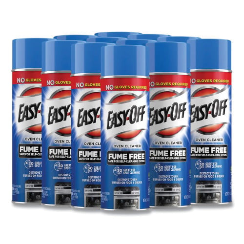 EASY-OFF Fume-Free Oven Cleaner, Lemon Scent 14.5 oz Aerosol Spray, 12/Carton