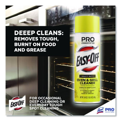 EASY-OFF Oven and Grill Cleaner, 24 oz Aerosol, 6/Carton