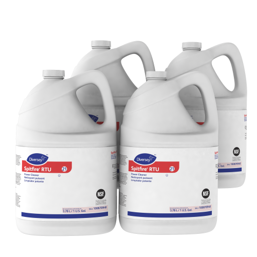 Diversey Spitfire Power Cleaner, Fresh Pine Scent, 3.78 L Container, 4/Carton